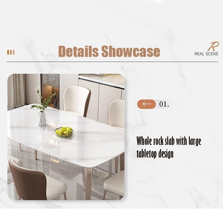 Modern Dining Table Set for 4-6 People, Kitchen Dining Room Table