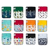 KaWaii Baby One Size Heavy Duty HD3 Pocket Cloth Diapers for Boy - Pack of 12.
