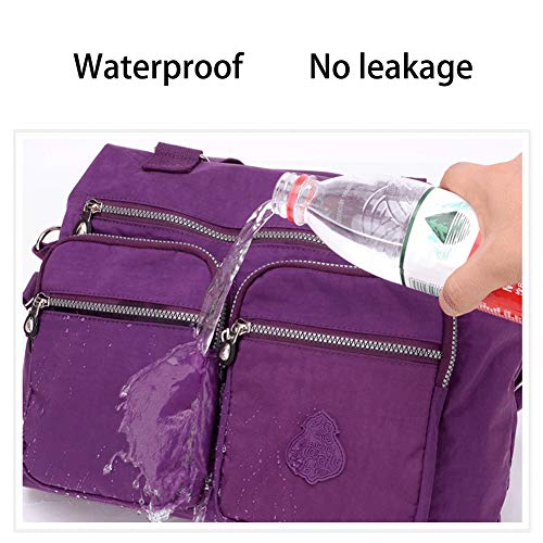 MINTEGRA Handbag for Women Multi Pocket Tote Shoulder Bag Waterproof Crossbody Lunch Bag4