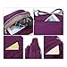 NOTAG Crossbody Bag for Women Waterproof Shoulder Bag Messenger Handbags Casual Nylon Purse Handbag (Large 11inches, Purple)