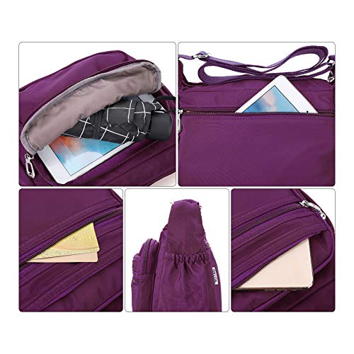 Image of NOTAG Crossbody Bag for Women Waterproof Shoulder Bag Messenger Bag Casual Nylon Purse Handbag
