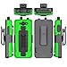 Wireless ProTech Case Compatible with Sonim XP5PLUS (XP5900) (Knob and No Knob Versions), Case and Belt Clip Holster Combo with Handstrap, Kickstand and Screen Protector (Lime Green)