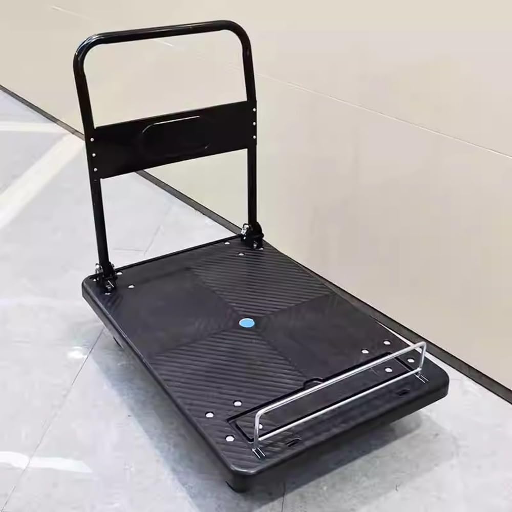 carrello per trasporto Carrello con parapetto pieghevole Carrello ultra silenzioso Carrello a pianale Carrello domestico for il traino di merci e la consegna espressa carrello trasporto pieghevole