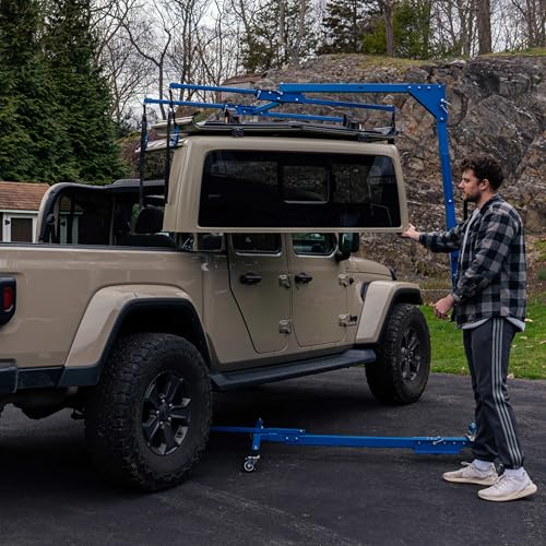 Image of EZLIFT Hard Top Remover Lift for Gladiator JT and 2019 - Up JLU, One-Person Removal System, Remove Hardtop in Minutes, Patent Pending