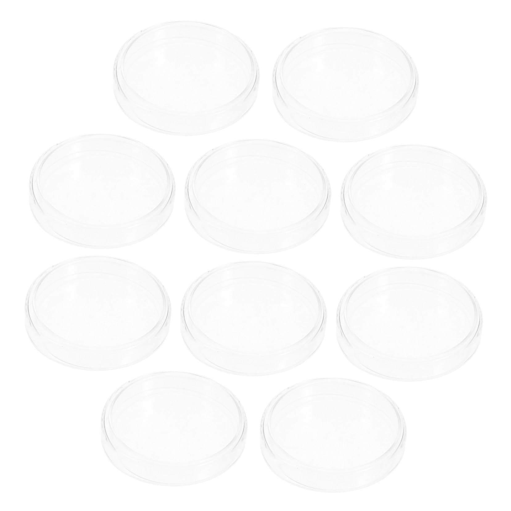 10piezas Placas De Petri De Vidrio Experimental Kit Para Proyectos Científicos Recipientes Para Microbiológico Accesorios De Laboratorio