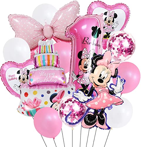 N//C Palloncino Compleanno Minnie 18 PCS Decorazioni Palloncini...