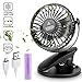 Produktbild Sporgo USB Ventilator, Tragbar Clip Mini USB Ventilator Leise,3 Geschwindigkeiten,360° Einstellbarer,2800mAh Wiederaufladbare Batterie,Leise Tischventilatoren Klein für Schlafzimmer Büro Kinderwagen