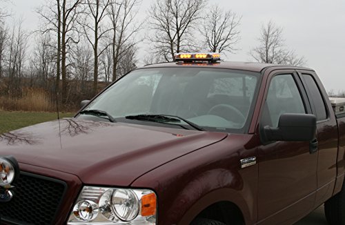 Image of Buyers Products 8891090 Rectangular Mini Light Bar, 18 LED, Truck Light Bar, Safety Truck, Surface Mount, Warning Lights, Amber