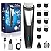 Valano Beard Trimmer for Men, 3-in-1 Professional Hair Clippers & Grooming Kit Cordless Electric Razor Shaver with T-Blade Nose and Ear Hair Trimmer 9 Guide Combs Type-C Long Battery Life Gift