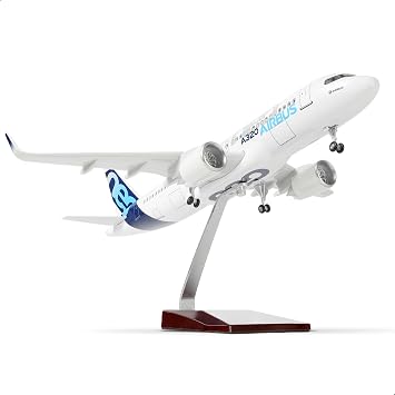 1/100 Scale Compatible for A320 neo Airplane Model 14-inch L