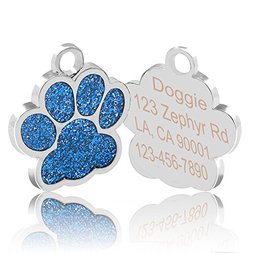 Reopet Customized Dog ID Tags，Personalized Engraved Pet Tag for Small Medium Large Dog and Cat