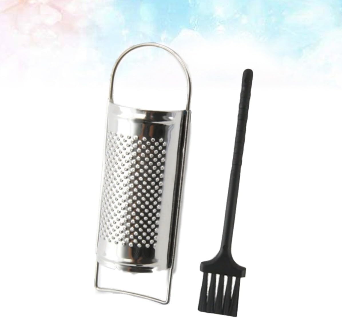 Stainless Steel Zester Grater with Slightly Curved Blades for Lime Carrot