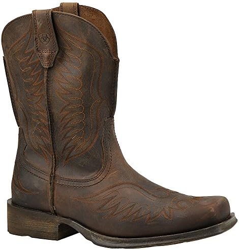 Ariat Mens Rambler Phoenix Western Boot Distressed Brown 12 Wide | Image 2