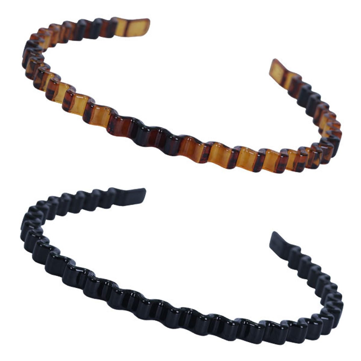 scicent Hair Bands for Women 2 Pieces Unisex Headbands Teeth Comb Hairband 19519, 25 - Image 4