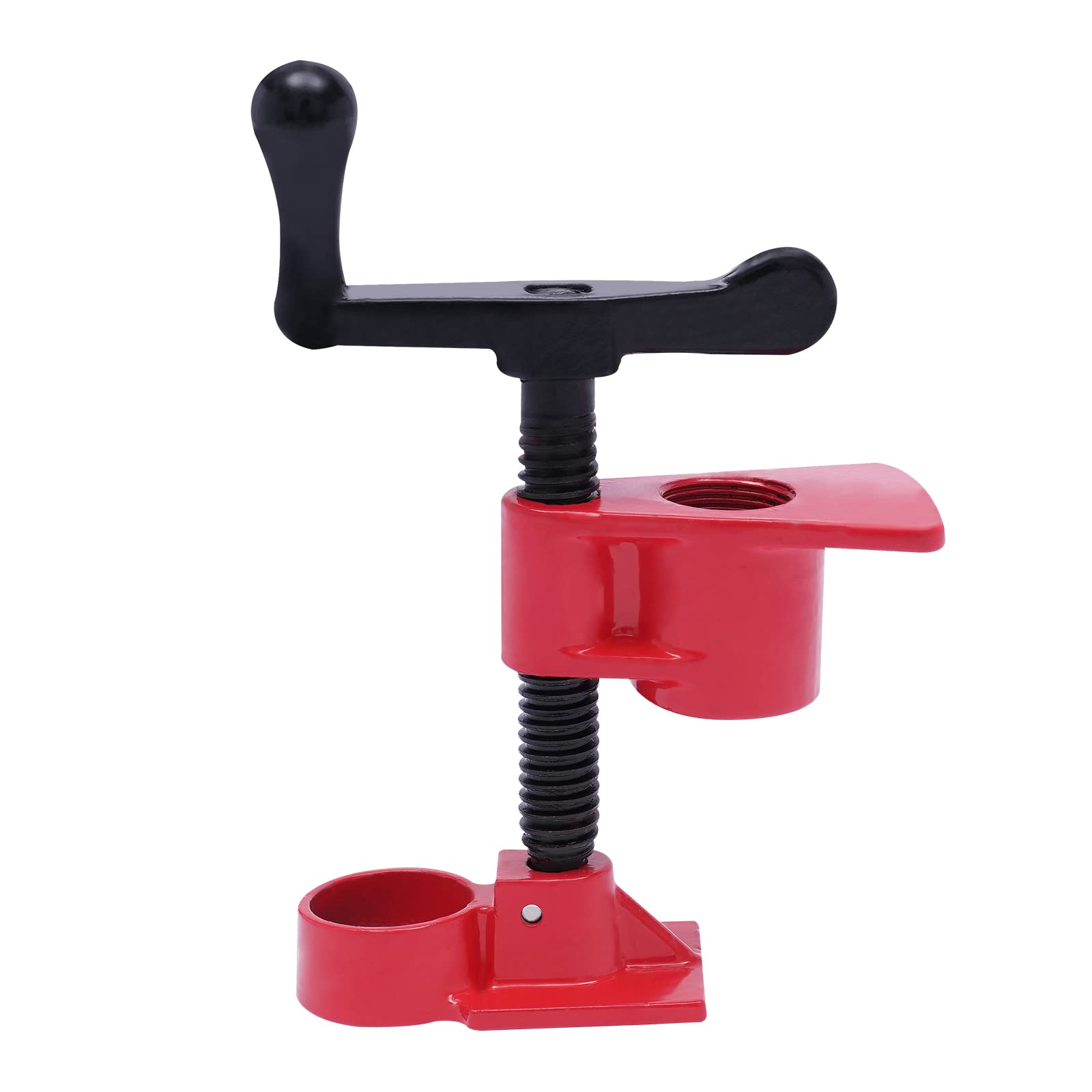 Juego de abrazaderas de madera y metal para carpintería, fábrica de muebles, tubo de hierro fundido, abrazadera de tornillo de 3/4 pulgadas, juego de abrazaderas de tubo de 26,5 mm (6)