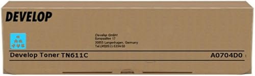 Develop Ineo + 650 (TN-611 C / A0704D0) - original - Toner cyan - 27.000 Pages