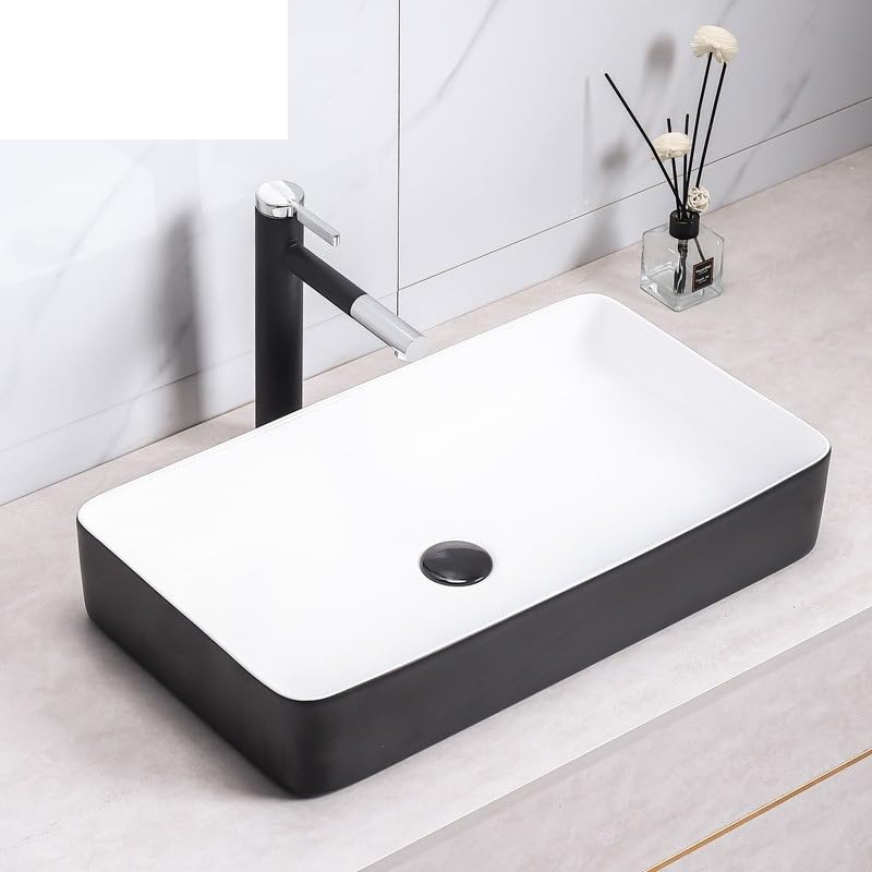 Vasque à poser anti-éclaboussures lavabo céramique facile - 5