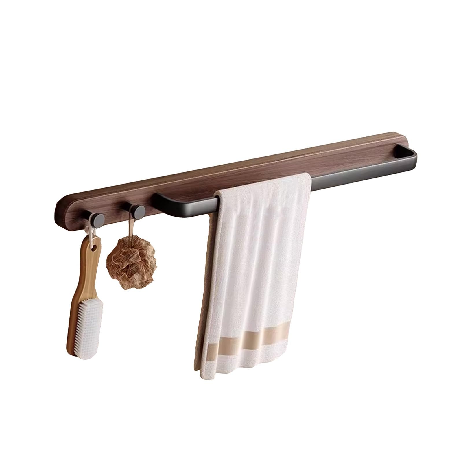 Wall Mounted Towel Rack,Towel Racks Shelf for Bathroom,No Drilling Required Installation,for LivingRoom Balcony Laundry Room(L-58cm)