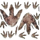 88 pcs Dinosaur Footprints for Floor Dinosaur Track Decor Realistic Dinosaur Footprints Wall Decals Classroom Dinosaur Decoration for School Playroom Nursery Bedroom Home