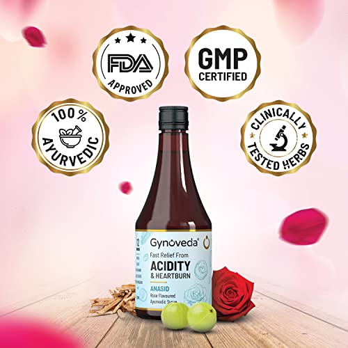 Compare Gynoveda Acidity & Heartburn Fast Relief Ayurvedic Syrup. Rose