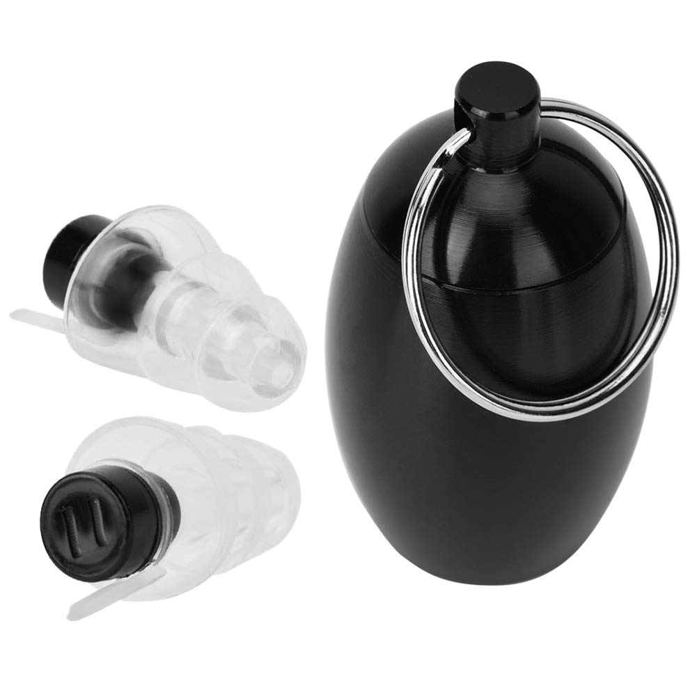 Ear Plugs, Music Ear Plugs, 27db Noice Reduction Rate Antibacterial Anti-Allergic Nightclubs Parties for Bars DJ(Black)