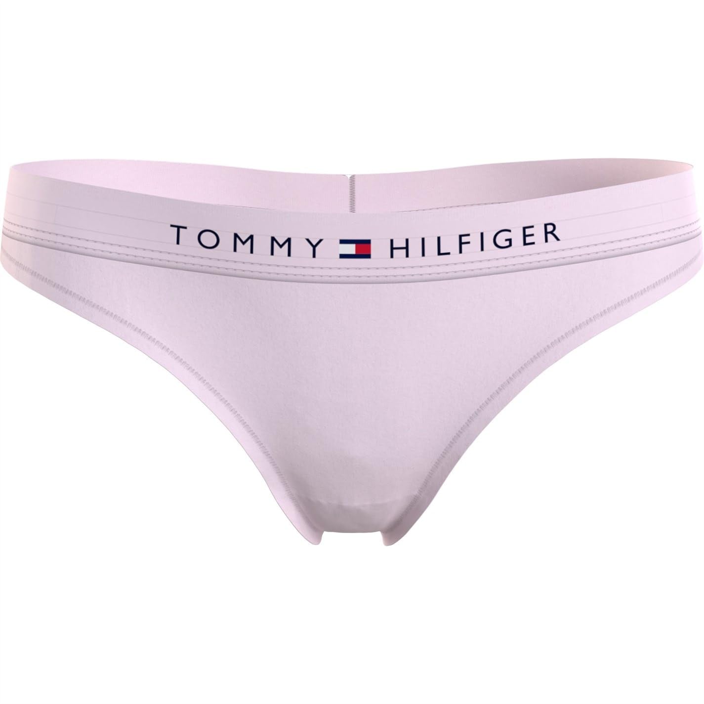 Tommy Hilfiger Women's Pink Th Original Thong, Light  10 S