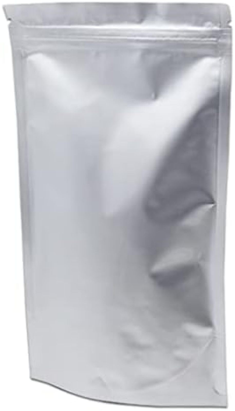 Mylar-Folie Standbodenbeutel, 100 Stück, wiederverschließbar, mit Reißkerbe, 16 x 24 cm, wiederverwendbar für Snacks und verpackte Waren