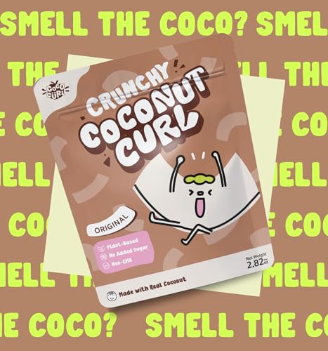COCOCURL Original Crafted Crunchy Coconut Chips – Unsweetened Healthy Snack, Plant-Based, Gluten-Free, Gently Toasted Coconut, Sugar Free Snacks – 2.82 Oz (Resealable Pouch) - image 3