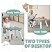Kinder King 8 in 1 Baby High Chair, Coverts to Dining Booster Seat/Kids Table & Chair Set/Toddler Building Block Table/Kids Stool, Removable Tray & Double Seat Cover, Easy to Wipe, Green & White