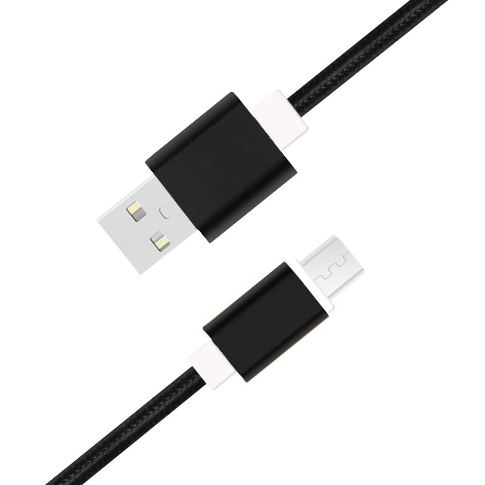 Cavo USB C Per Oppo Reno6 Z 5G | Intrecciato In Nylon 1,3 M | Ricarica Rapida E Sincronizzazione | Nero - 3