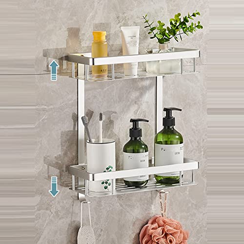 Support mural espace aluminium chrome brillant double niveau - 3