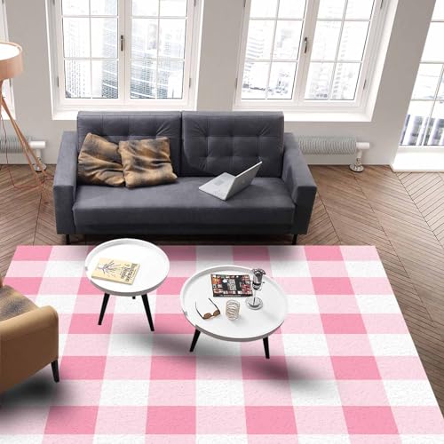 Tapete decorativo rosa 2'7" x 5' antideslizante miniatura 5