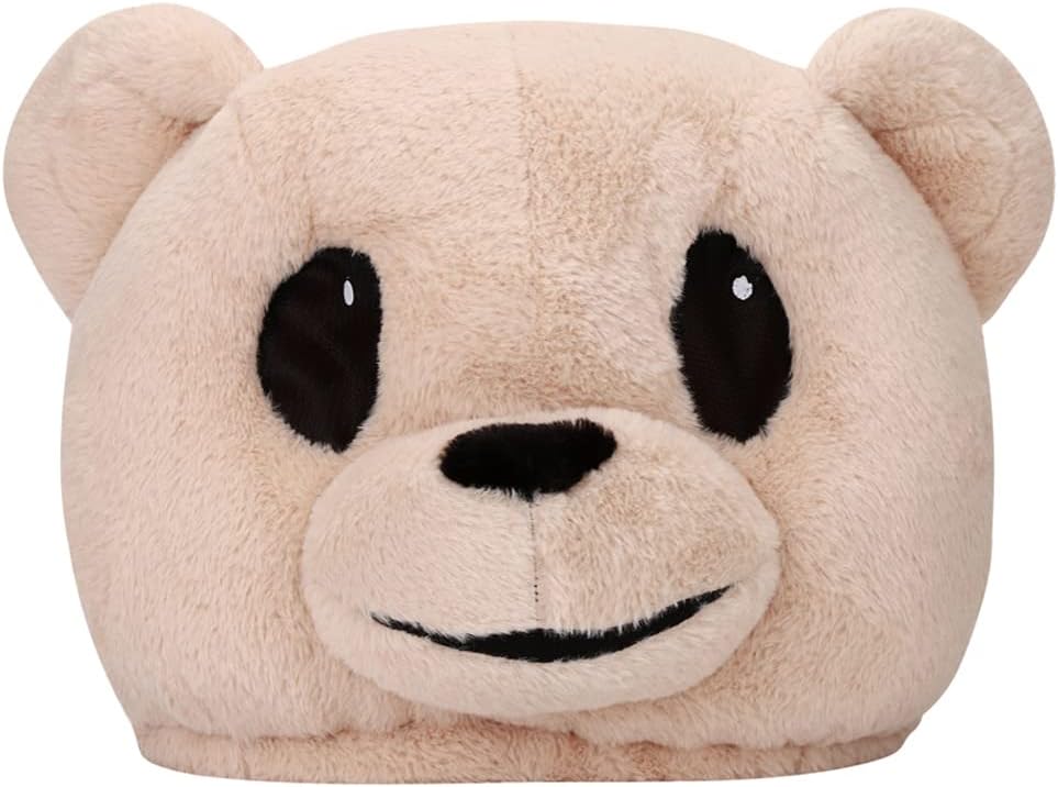 Cute Teddy Bear Plush Halloween Party Head Mask Mascot Costume