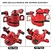 Rear Wheel Disc Brake Metal Disc Brake, Disc Brake for 365 Electric Scooter Brake Calipers (Red)