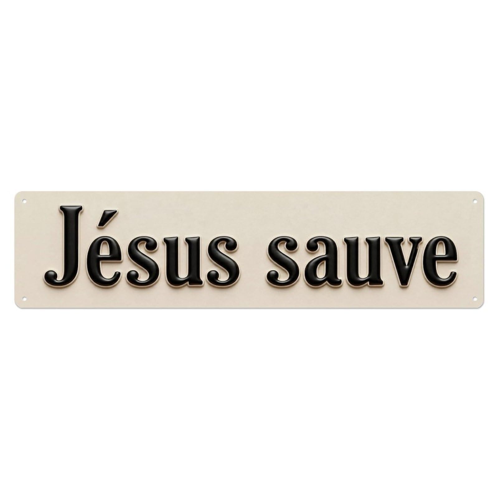 Okahys 4X16inch(10X40cm) Jesus Sauve Salvation Faith Vintage Metal Tin Sign