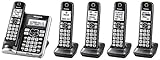 Panasonic KX-TG785SK Link2Cell BluetoothCordless Phone with Voice Assist and Answering Machine - 5...