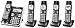Panasonic KX-TG785SK Link2Cell BluetoothCordless Phone with Voice Assist and Answering Machine - 5 Handsets (Certified Refurbished)