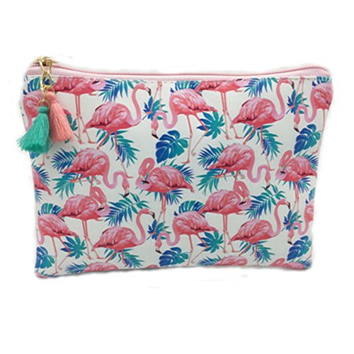 Watooma - Bolsa de aseo Beige Flamingo