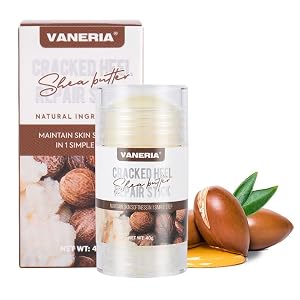 VANERIA Cracked Heel Repair Balm Stick, Dry Cracked Feet Treatment, Cracked & Dry Feet Treatment Moisturizing Balm with Shea Butter & Olive Oil,Rolling Use, 40g (40, Shea Butter)