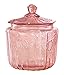 Miles Kimball Pink Glass Biscuit Jar