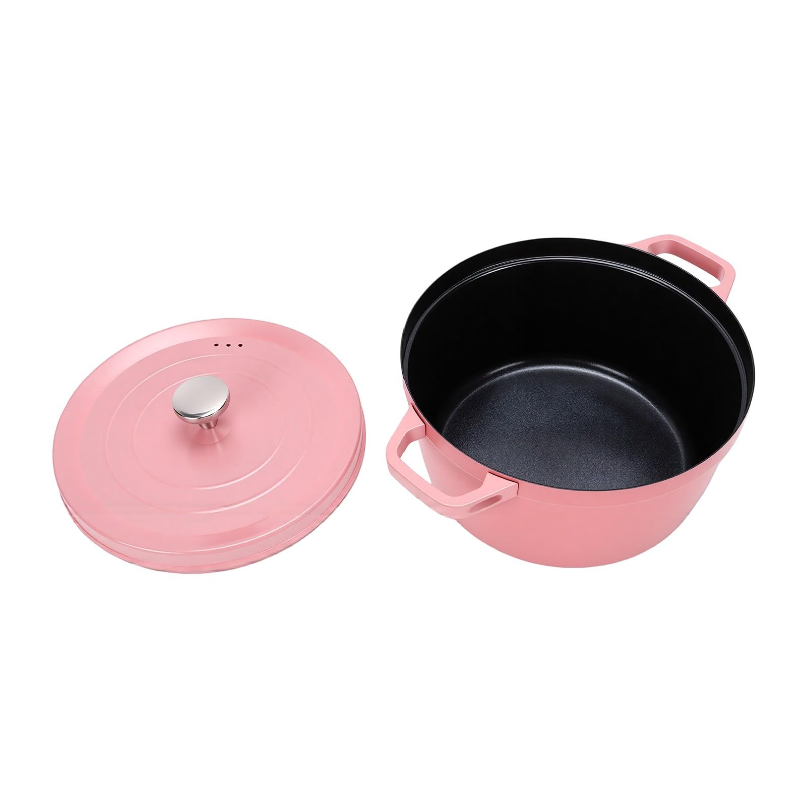 YUYTE Olla de Esmalte 24 Cm 4 L Antiadherente Gas Inducción Cocina