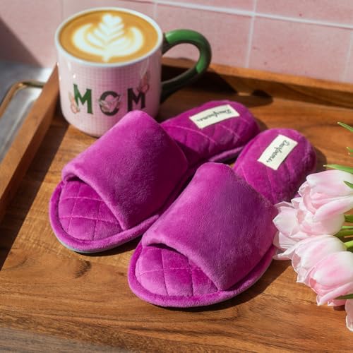 Image of Dearfoams womens Slipper Memory Foam Summer House Shoe Beatrice Terry Slide