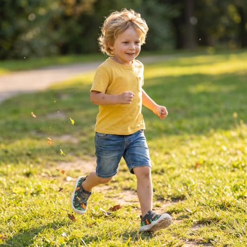 Image of LeIsfIt Toddler Shoes Boys Girls Wide Toe Box Breathable Slip-On Sneakers Kids Lightweight Barefoot Feel Shoes for Everyday Play