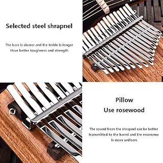 17 Clés Kalimba, Mbira Marimba Pouce Piano Instrument De Musique avec Marteau D’accordage Et Accessoires pour Les… - Les Beatles, Paul McCartney, John Lennon, RIngo Starr, George Harrison 17 Clés Kalimba, Mbira Marimba Pouce Piano Instrument De Musique avec Marteau D'accordage Et Accessoires pour Les… – Image 7