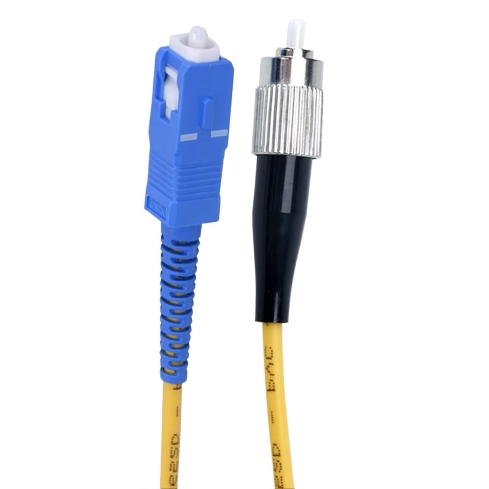 Câble de raccordement à Fibre Optique 1-100m LC-SC-St-FC UPC, Cordon de raccordement monomode Simplex carré à Rond, câble d'extension FTTH Optique SM(70M,SC-FC)