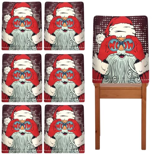 Daity stuhlhussen Weihnachten 6 Stück Weihnachts Stuhlhussen 60x50cm...