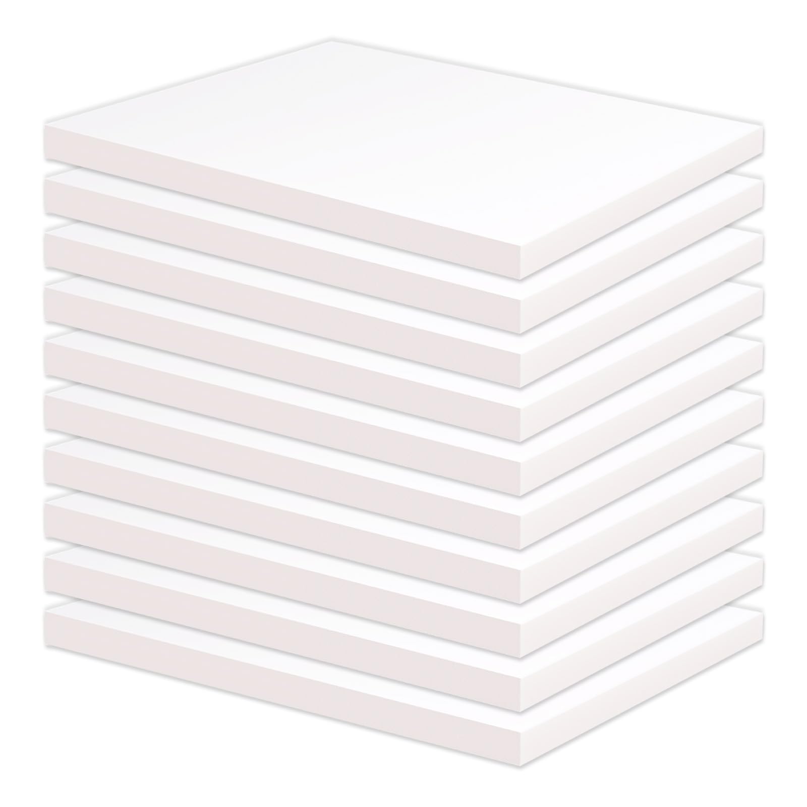 Multi Purpose XPS Foam Board, 10 Pack 11.7x7.8x0.4in Polystyrene Craft Foam