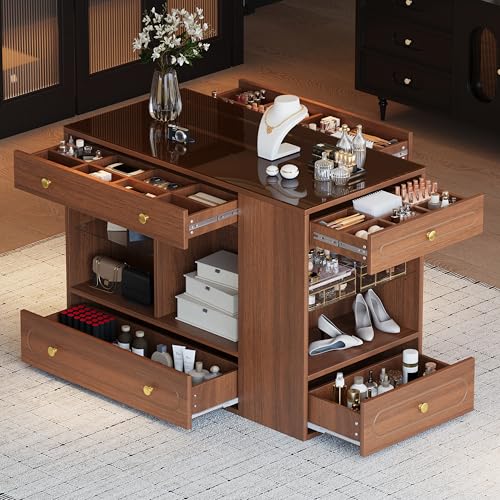 Merax Walnut 6-Drawer