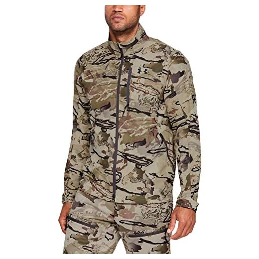 Under Armour Men's Ridge Reaper Raider Jacket , Ua Barren Camo (999)/Black , Ua Barren Camo (999)/Black