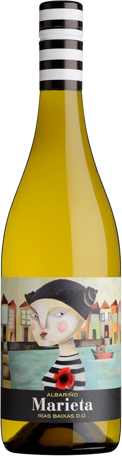 LOS PEPERETES Pack Gourmet Marisco Gallego con Vino Blanco Marieta | Pulpo al Pimentón ×2 · Zamburiñas ×2 · Sardinillas a la Gallega ×2 | Lote Delicatessen Premium